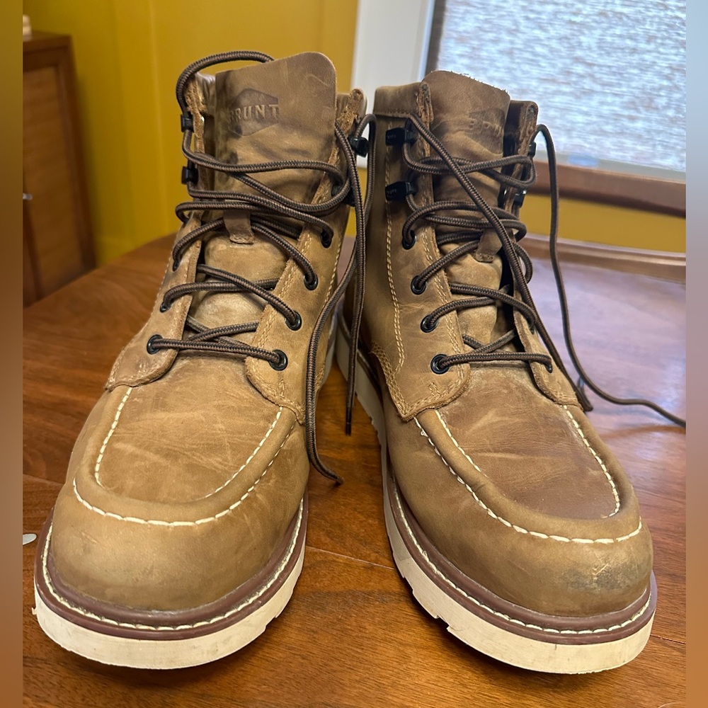 Brunt Marin Unlined Soft Moc Toe work boot men’s 9.5 lightly used